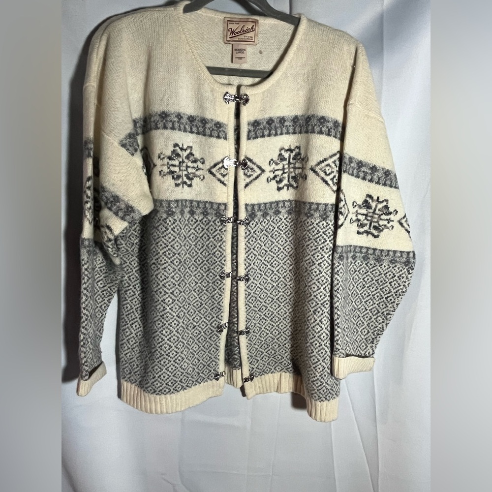 Woolrich 100% wool sweater - natural - large